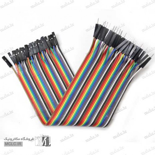 سیم جامپر فلت نری به مادگی 40عددی بلند سیم، کابل و مجموعه سیم